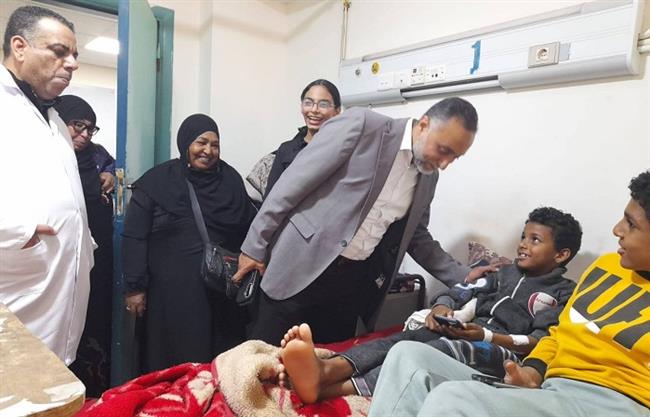 وكيل وزارة صحة شمال سيناء يتفقد مستشفى العريش العام