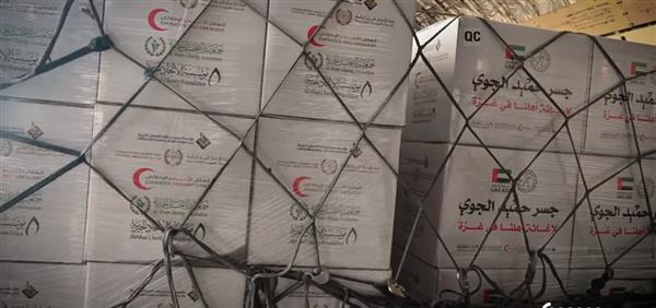 مطار العريش يستقبل طائرة مساعدات إماراتية لصالح غزة 