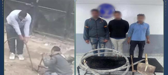 القبض على شخصين سرقا كابلًا كهربائيًا في بورسعيد وتاجر خردة اشترى المسروقات