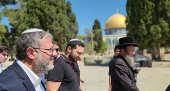 بن غفير يقتحم المسجد الأقصى وسط حماية مشددة من قوات الاحتلال