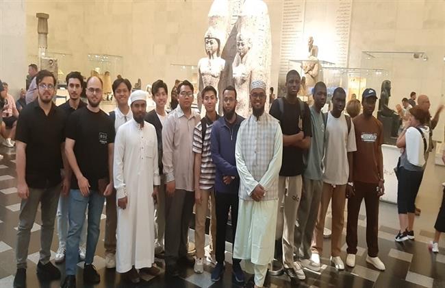 رحلة طلابية تثقيفية للمتحف القومي للحضارة المصرية