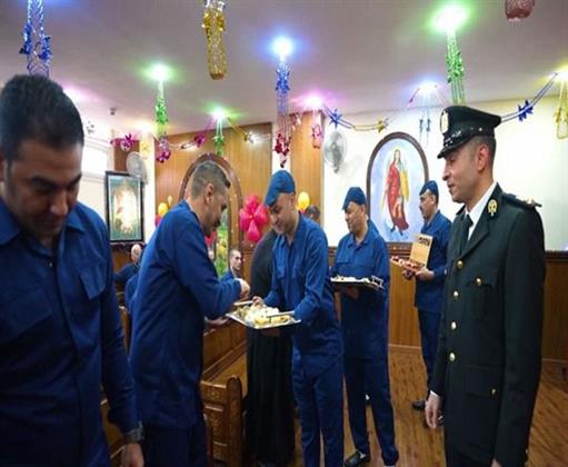 مراكز الإصلاح والتأهيل تحتفل بعيد القيامة المجيد بمشاركة رجال الدين المسيحي والنزلاء