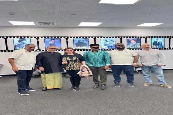 إلهام شاهين تبحث التعاون مع السينما الهندية خلال زيارتها لـ Innovative Academy 