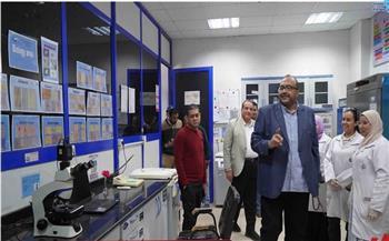 رئيس مياه سوهاج يتفقد أعمال التشغيل والصيانة والإحلال والتجديد بمحطة مياه أخميم  