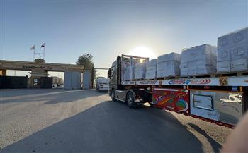 الهلال الأحمر المصري يدفع بأكثر من 5.060 طنًا من المساعدات الإنسانية إلى الفلسطينيين عبر «زاد العزة» الـ175 