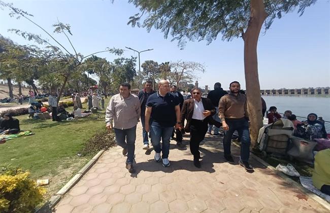 نائب محافظ الجيزة يتفقد الحدائق والمتنزهات خلال احتفالات شم النسيم وأعياد الربيع بمنشأة القناطر
