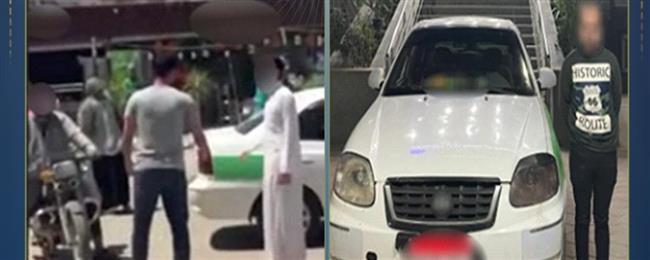 كشف ملابسات مقطع فيديو حول مشاجرة بين سيدة وقائد سيارة أجرة بالفيوم وضبط المتهم