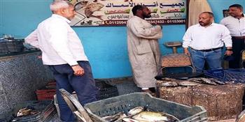 محافظ أسوان.. حملات تفتيشية لمسئولى التموين على  24 منشآة وإعدام 120 كجم من الأسماك المملحة غير الصالحة 
