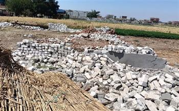 إزالات فورية  لعدد من حالات التعدي على الأراضي الزراعية والمتغيرات المكانية بمراكز  الشهداء وأشمون ومنوف وبركة