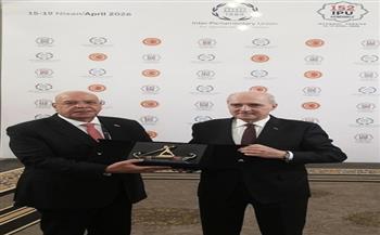 المستشار هشام بدوى رئيس مجلس النواب يلتقي رئيس الجمعية الوطنية التركية