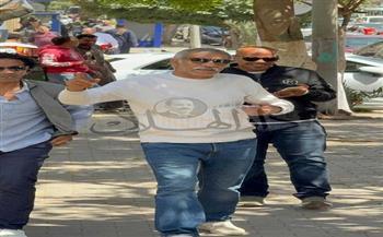 تشييع جثمان والد زوجة الفنان سيد رجب من  مسجد أسد بن الفرات|صور  