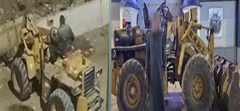 القبض على قائد لودر لإزالة حاجز خرساني بطريق عام في الشرقية