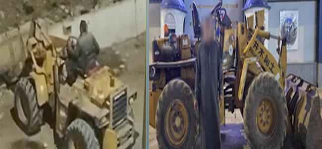 القبض على قائد لودر لإزالة حاجز خرساني بطريق عام في الشرقية