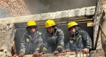 النيابة تعاين موقع حريق مصنع الزاوية الحمراء ولجنة هندسية لفحص الأضرار