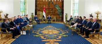 الرئيس السيسي يستقبل رئيس جمهورية تتارستان بقصر الاتحادية