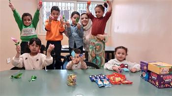 هدايا ومسابقات وألوان تزين احتفالية مكتبة 6 أكتوبر العامة بأعياد الربيع