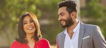 بصورة وتعليق.. تامر حسنى يستعيد ذكريات أول ألبوم له مع شيرين عبد الوهاب