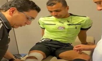 الفحوصات تكشف إصابة الحكم مصطفى الشهدي في الرباط الصليبي  