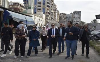 محافظ بورسعيد يوجه بتكثيف العمل في تطوير و رفع كفاءة و رصف المنطقة الرابعة بحي المناخ 