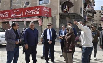 محافظ بورسعيد يتفقد أعمال التطوير الشاملة بالمرحلة الأولى من منطقة عمرو بن العاص بالزهور