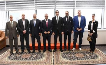 وزير الشباب والرياضة يستقبل مجلس ادارة اتحاد السلة ويشيد بخطة تطوير اللعبة