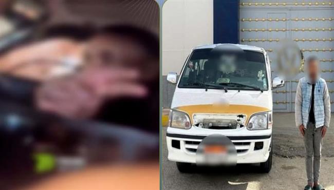 ضبط سائق ميكروباص ببني سويف يقود تحت تأثير المخدرات وبدون رخصة قيادة