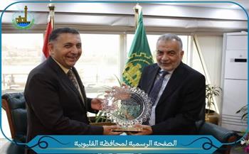 محافظ القليوبية يستقبل الرئيس التنفيذي لمجموعة كريستال عصفور