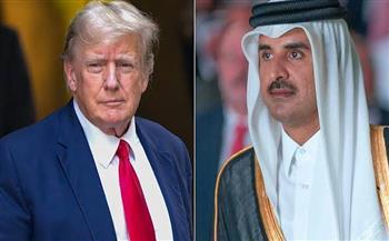 أمير قطر يبحث مع الرئيس الأمريكي خفض التصعيد وضمان استقرار أسواق الطاقة 