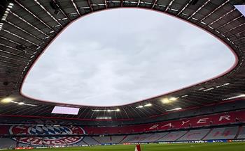 دوري أبطال أوروبا.. ملعب أليانتس أرينا يتزين قبل لقاء ريال مدريد وبايرن