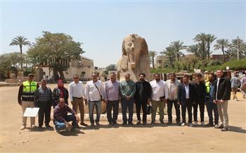 الأمين العام للمجلس الأعلى للآثار يتفقد منطقتي سقارة وميت رهينة