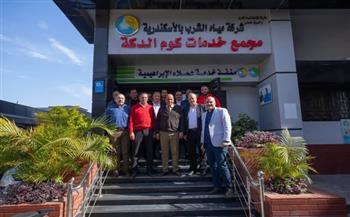 رئيس مياه الإسكندرية في جولة ميدانية لتعزيز كفاءة التشغيل