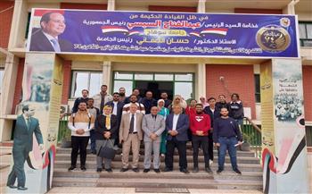 جامعة سوهاج تواصل إطلاق قوافلها التوعوية وتوقع الكشف الطبي علي 858 مواطن بالصوامعة شرق