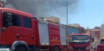 تفاصيل السيطرة على حريق اندلع في عدد من المصانع بالقناطر الخيرية 