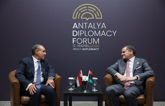 وزير الخارجية يلتقى مع رئيس حكومة الوحدة الوطنية الليبية