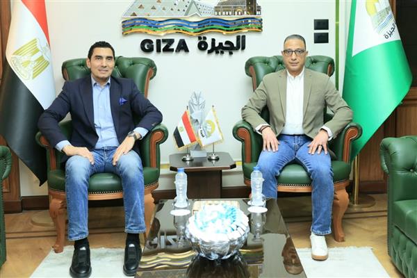 محافظ الجيزة يستقبل وزير الرياضة في بداية جولتهما على المنشآت الشبابية والرياضية بالمحافظة 