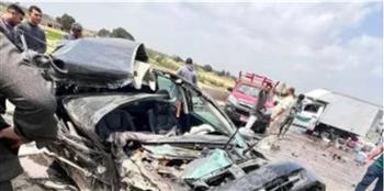 تصادم 4 سيارات على طريق بنها – شبرا الحر دون إصابات وإعادة تسيير الحركة المرورية