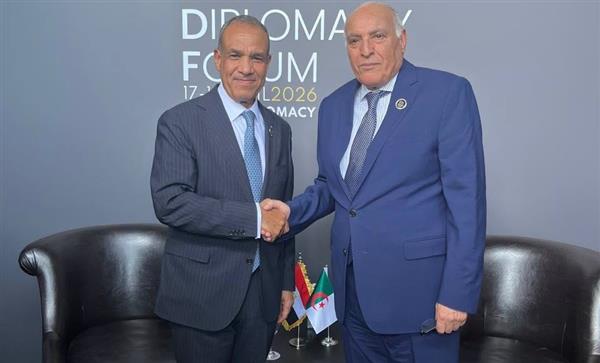 وزير الخارجية ونظيره الجزائري يبحثان مستجدات الأوضاع الإقليمية 