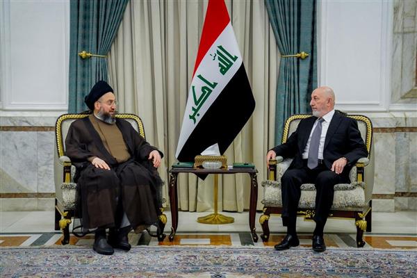 رئيسا العراق وتيار الحكمة الوطني يؤكدان ضرورة الإسراع في حسم منصب رئيس الوزراء 