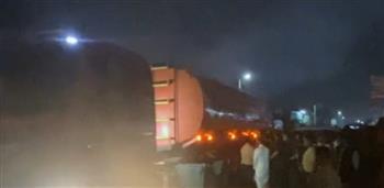 فصل الكهرباء عن موقع حريق مؤسسة الزكاة لتسهيل عمليات الإخماد