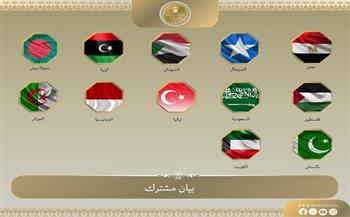 مصر و11 دولة عربية وإسلامية يرفضون الإجراءات الأحادية التي تهدد منطقة القرن الأفريقي   