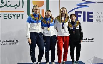 وزير الرياضة يشهد ختام  منافسات الفردي بكأس العالم لسلاح الشيش