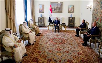 الرئيس السيسي يؤكد دعم مصر الكامل لأمن الكويت خلال استقباله وزير خارجيتها