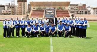 وزير الرياضة ومحافظ الدقهلية يتفقدان ستاد المنصورة ويتابعان تطوير نزل الشباب   