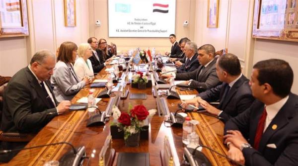 وزير العدل يبحث مع مساعد الأمين العام للأمم المتحدة تعزيز التعاون في مجالات سيادة القانون 