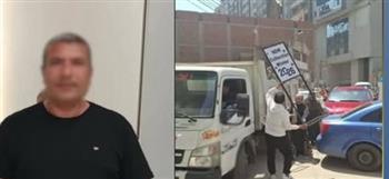 إزالة إشغالات محل بالقليوبية بعد شكوى مواطن ومنع وقوف السيارات أمامه