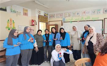 ورشة فنية لقصور الثقافة لتنمية مهارات طلاب مدرسة الأمل للصم بالمرج