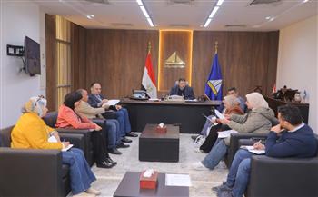 محافظ دمياط يناقش عدد من ملفات العمل المشترك خلال اجتماع عقده مع وكيل وزارة حماية نهر النيل