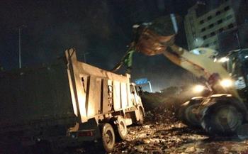 محافظة الجيزة ترفع 800 طن مخلفات من منطقة حمد بحي الهرم ضمن حملات مكثفة للنظافة