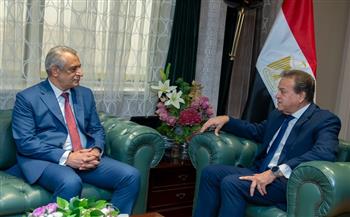 وزيرا الصحة والإنتاج الحربي يبحثان سبل التعاون المشترك لسرعة انجاز المشروعات الصحية  