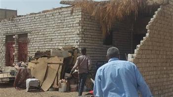 إزالة 9 حالات تعدي بالبناء خلال حملة مكبرة بمدينة الطود